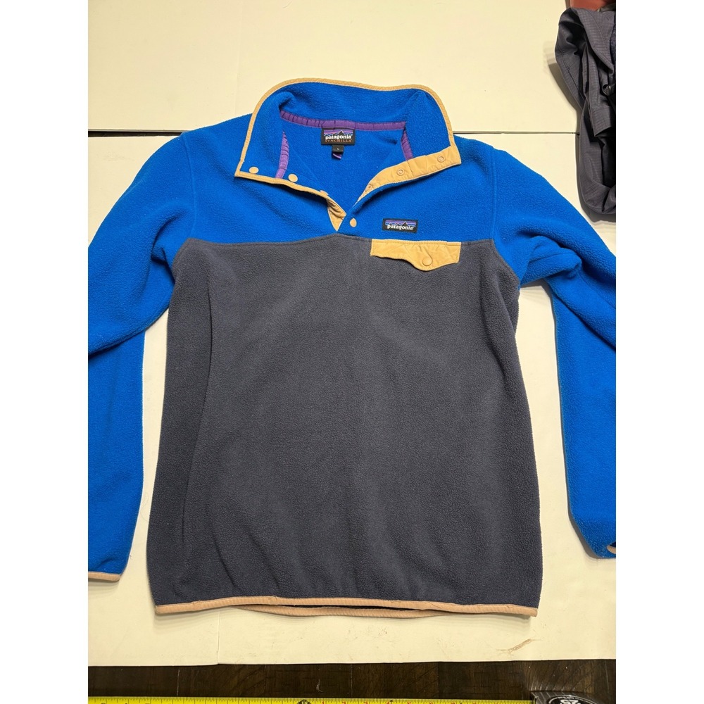 Patagonia Synchilla Snap-T Fleece Pullover Blue Grey 25455 Mens Large